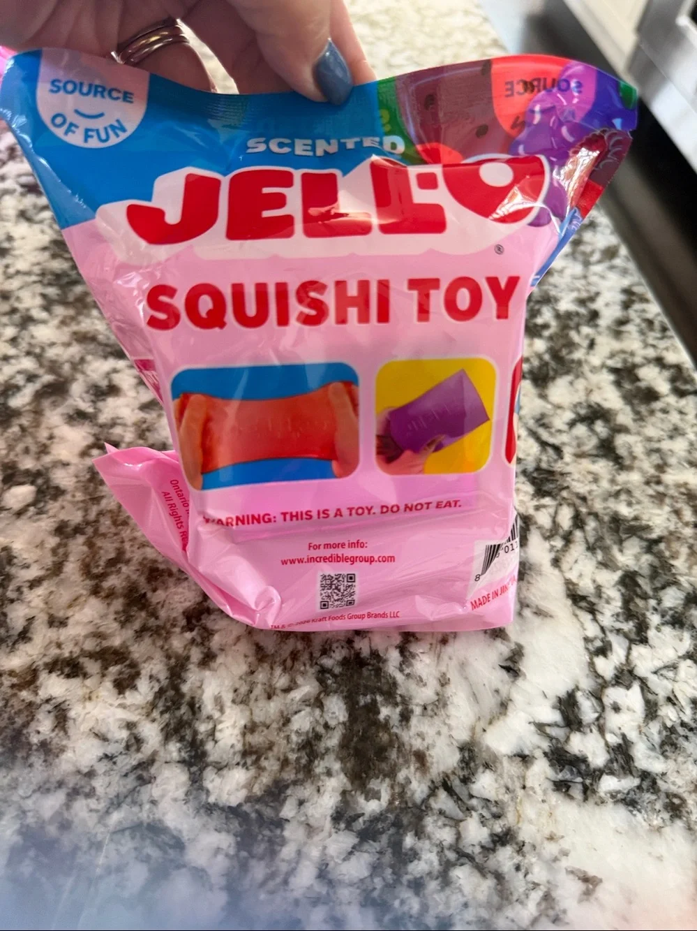 Scented Squishy jello  purple Toy  Scented NIOP